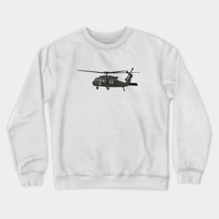 Black Hawk UH-60 Military Helicopter Crewneck Sweatshirt